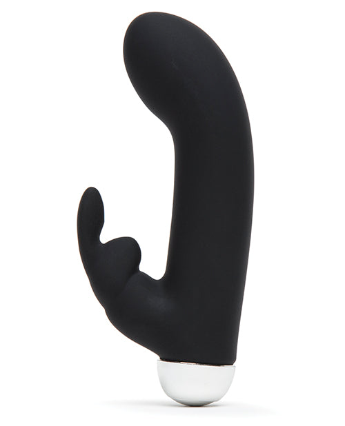 Fifty Shades Of Grey Greedy Girl Rechargeable Mini Rabbit Vibrator - Black - LUST Depot