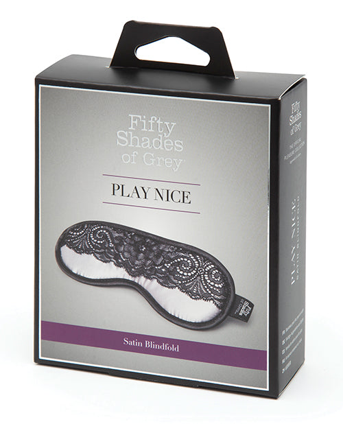 Fifty Shades Of Grey Play Nice Satin & Lace Blindfold - LUST Depot