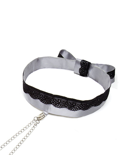 Fifty Shades Of Grey Play Nice Satin & Lace Collar & Nipple Clamps - LUST Depot