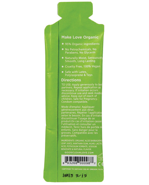 Good Clean Love Almost Naked Organic Personal Lubricant - 5 Ml Foil - LUST Depot