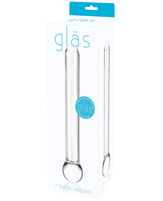 Glas 7" Straight Glass Dildo - Clear - LUST Depot