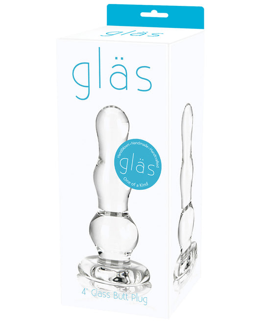 Glas 4" Butt Plug - Clear - LUST Depot