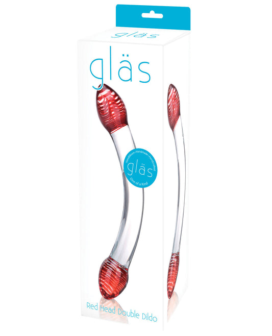 Glas Red Head Double Glass Dildo - LUST Depot
