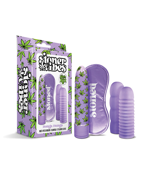 Stoner Vibes Bonga Bunga Stash Kit - Purple - LUST Depot