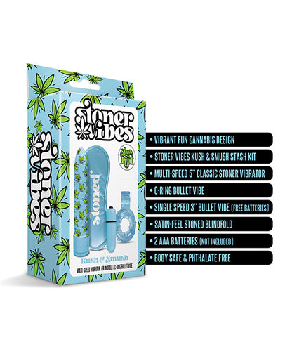 Stoner Vibes Kush & Smush Stash Kit - Blue - LUST Depot