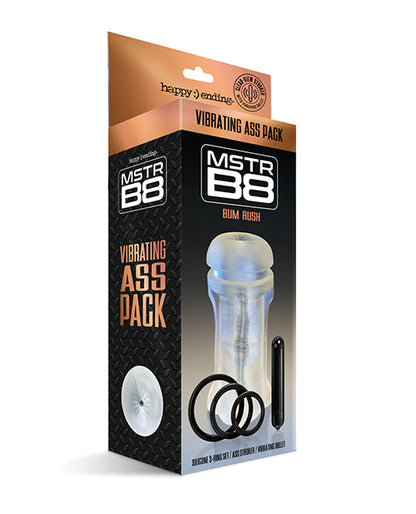 Mstr B8 Vibrating Ass Pack - Kit Of 5 Clear - LUST Depot