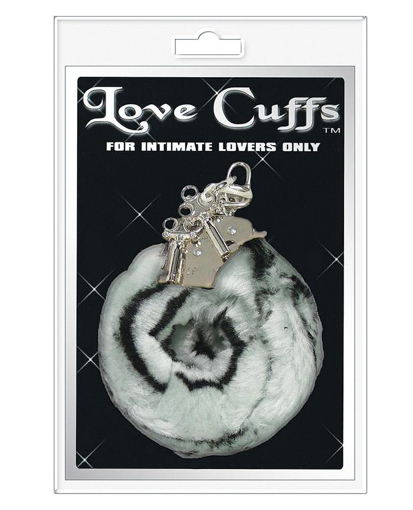 Love Cuffs Furry - Zebra - LUST Depot