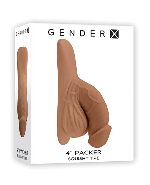 Gender X 4" Packer - Tan - LUST Depot