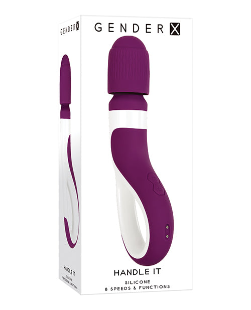 Gender X Handle It Wand - Purple-white - LUST Depot