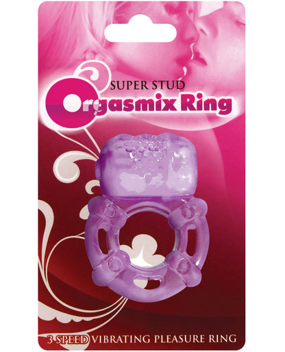 Super Stud Orgasmix Ring Pleasure Ring 3 Speed - Purple - LUST Depot