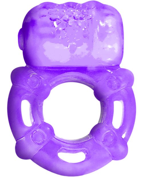 Super Stud Orgasmix Ring Pleasure Ring 3 Speed - Purple - LUST Depot