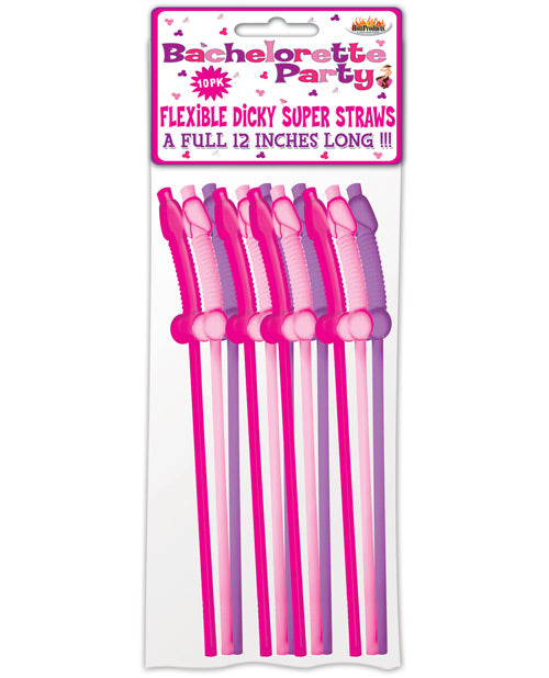 Bachelorette Party Flexy Super Straw - Pack Of 10 - LUST Depot