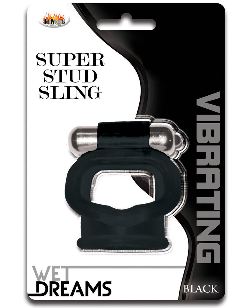 Wet Dreams Super Stud Sling - Black - LUST Depot