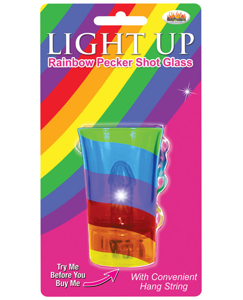 Light Up Rainbow Pecker Shot Glass - LUST Depot