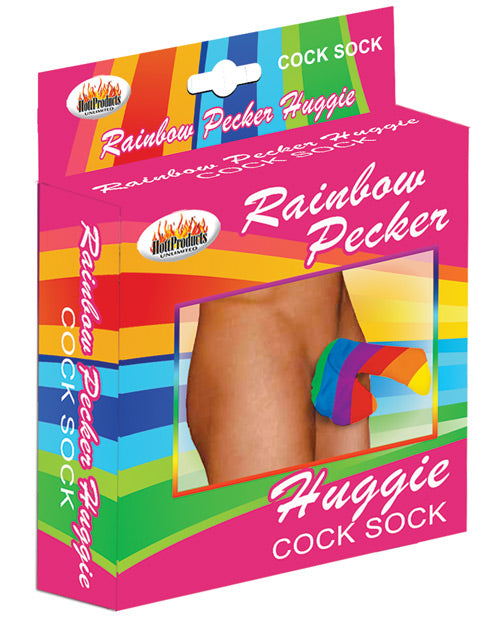 Rainbow Pecker Huggie Sock - LUST Depot