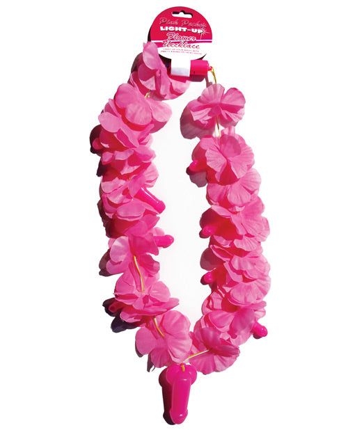 Light Up Flower Pecker Necklace - Pink - LUST Depot