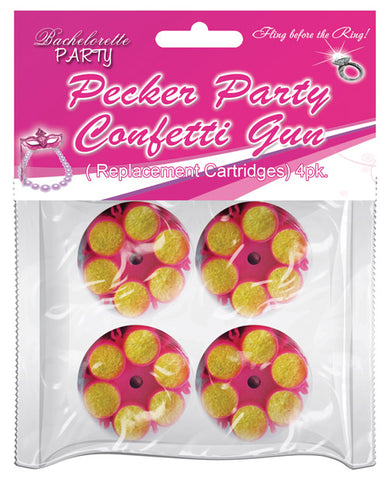 Party Pecker Confetti Refill Cartridge - Pack Of 4 - LUST Depot
