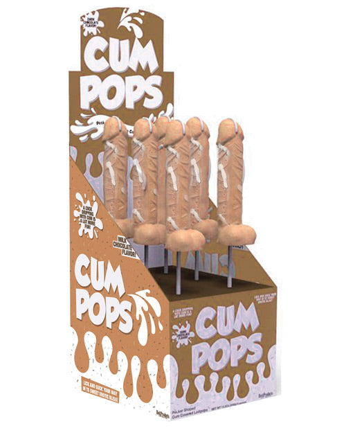 Cum Cock Pops Display - Milk Chocolate Display Of 6 - LUST Depot