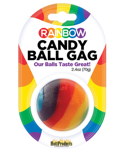 Rainbow Candy Ball Gag - Strawberry - LUST Depot