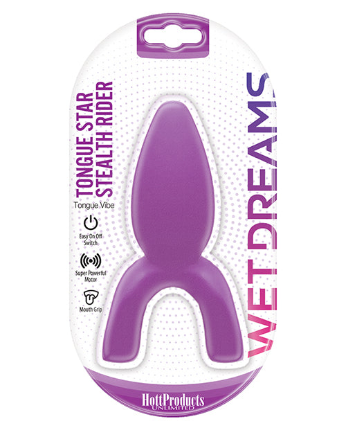 Wet Dreams Tongue Star Stealth Rider Vibe - Purple - LUST Depot