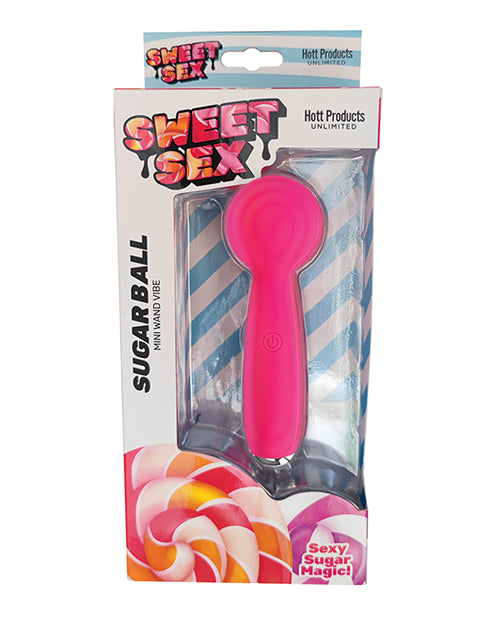 Sweet Sex Sugar Ball Mini Wand Vibe - Magenta - LUST Depot
