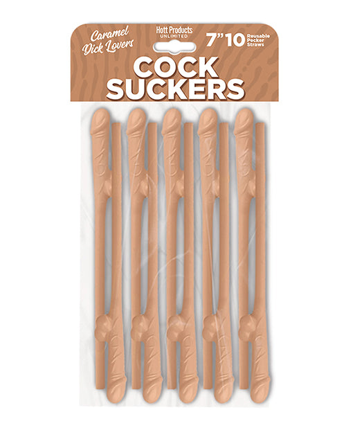 Cock Suckers Pecker Straws - Caramel Lovers Pack Of 10 - LUST Depot