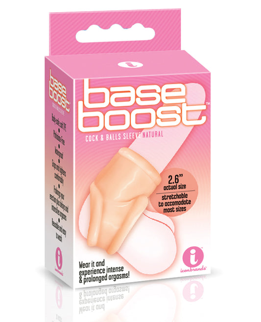 The 9's Base Boost Cock & Balls Sleeve - Natural - LUST Depot