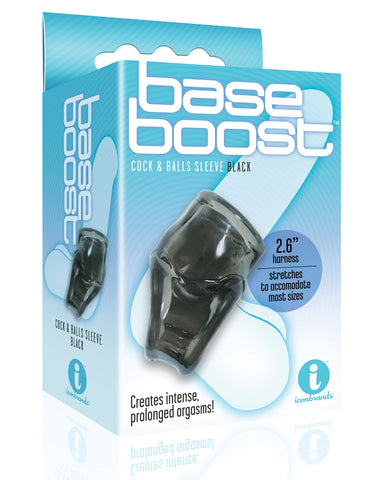 The 9's Base Boost Cock & Balls Sleeve - Black - LUST Depot