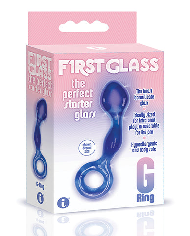 The 9's First Glass G-ring Anal & Pussy Stimulator - LUST Depot
