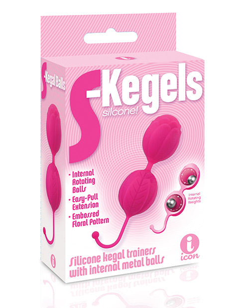 The 9's S-kegels Silicone Balls - Pink - LUST Depot
