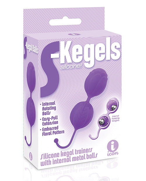 The 9's S-kegels Silicone Balls - Purple - LUST Depot