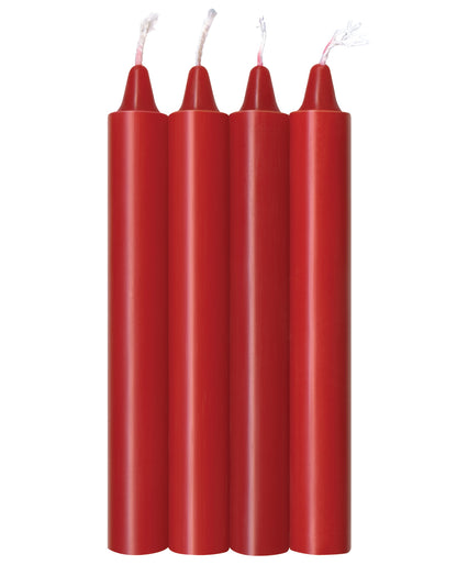 The 9's Make Me Melt Sensual Warm Drip Candles - Red Hot Pack Of 4 - LUST Depot