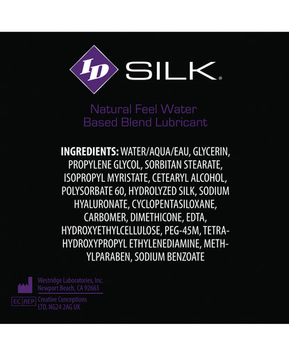 Id Silk Natural Feel  Lubricant - 4.4 Oz Flip Cap Bottle - LUST Depot