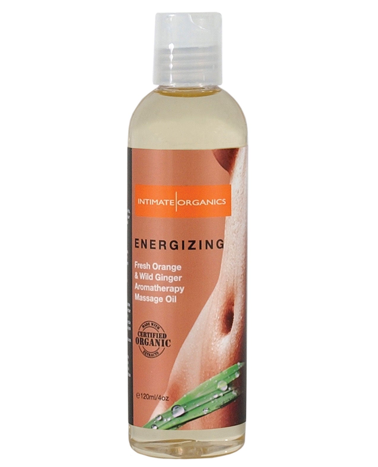 Intimate Earth Energizing Massage Oil - 120 Ml Orange & Ginger - LUST Depot