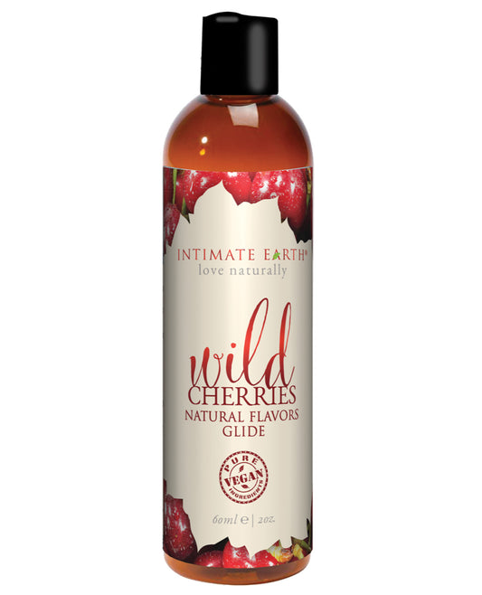 Intimate Earth Natural Flavors Glide - 60 Ml Wild Cherries - LUST Depot