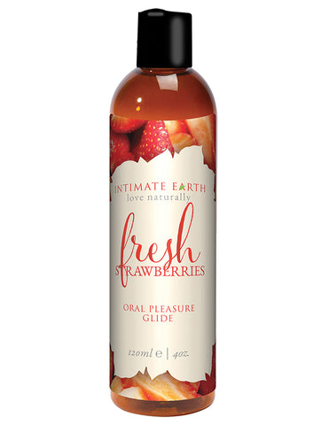 Intimate Earth Natural Flavors Glide - 120 Ml Fresh Strawberries - LUST Depot