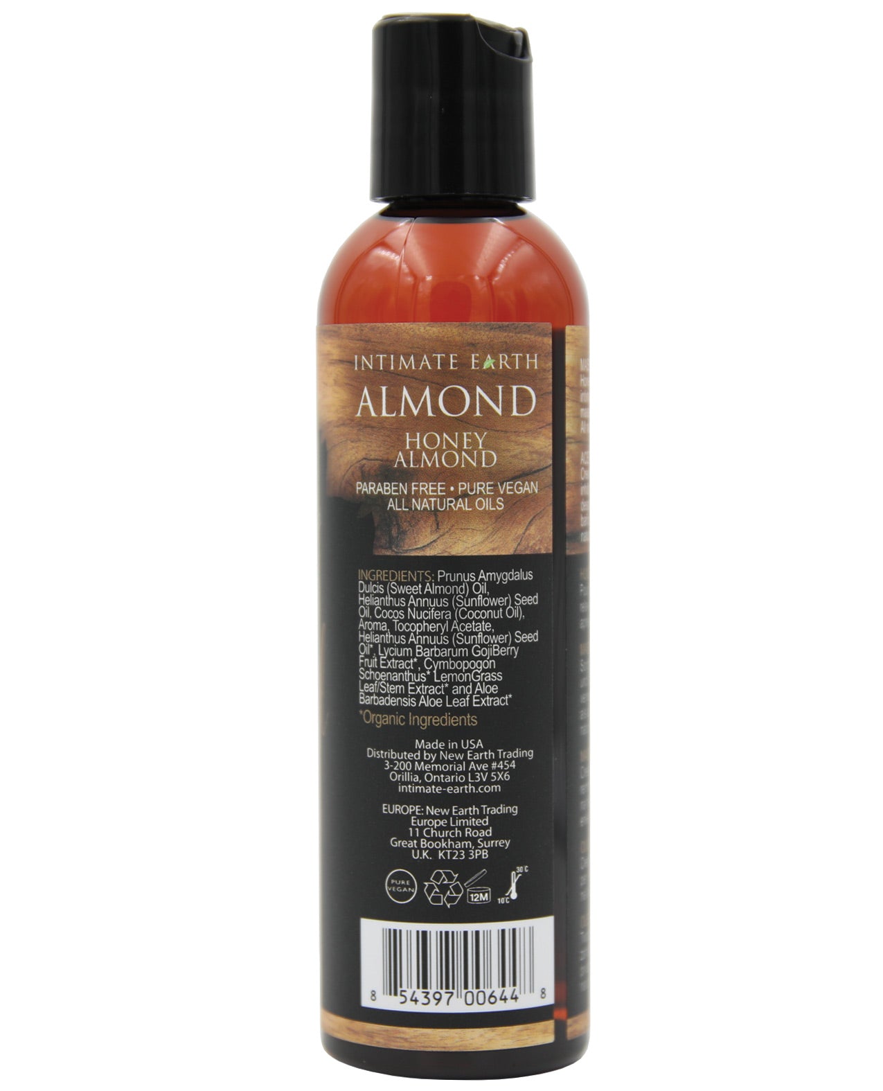Intimate Earth Massage Oil - 120 Ml Almond - LUST Depot