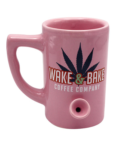 Wake & Bake Coffee Mug - 10 Oz Pink - LUST Depot