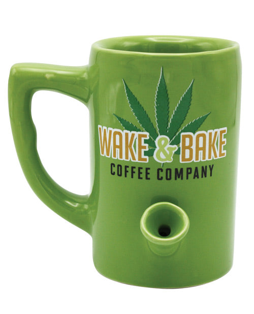 Wake & Bake Coffee Mug - 10 Oz Green - LUST Depot