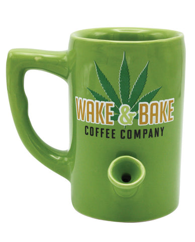 Wake & Bake Coffee Mug - 10 Oz Green - LUST Depot