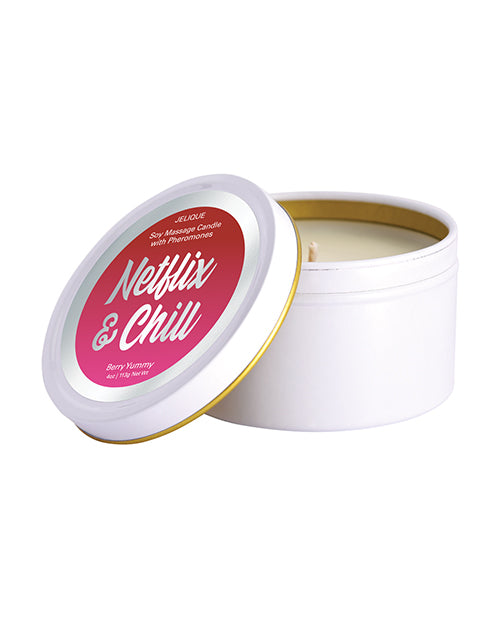 Jelique Massage Candle - 4 Oz Netflix & Chill Berry Yummy - LUST Depot