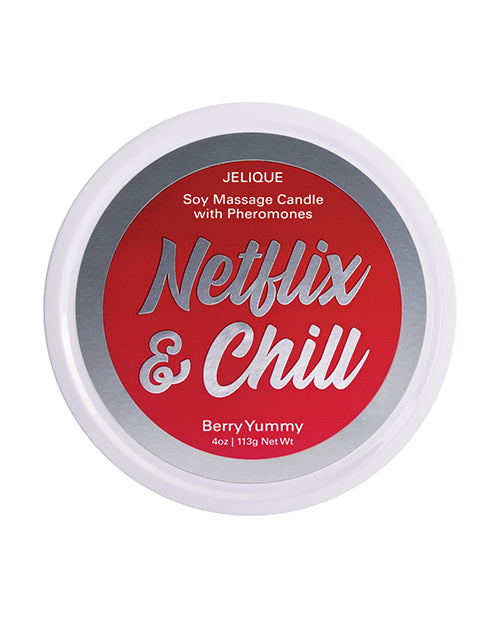 Jelique Massage Candle - 4 Oz Netflix & Chill Berry Yummy - LUST Depot