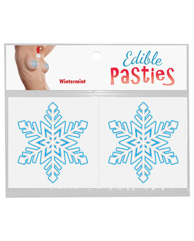 Edible Body Pasties - Wintermint Snowflake Pasties - LUST Depot