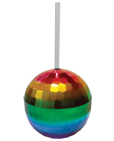 Rainbow Disco Ball Cup - 12 Oz - LUST Depot