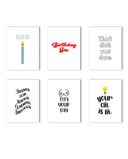 Everyday Pack Naughty Greeting Card - Variety Pack Of 6 - LUST Depot