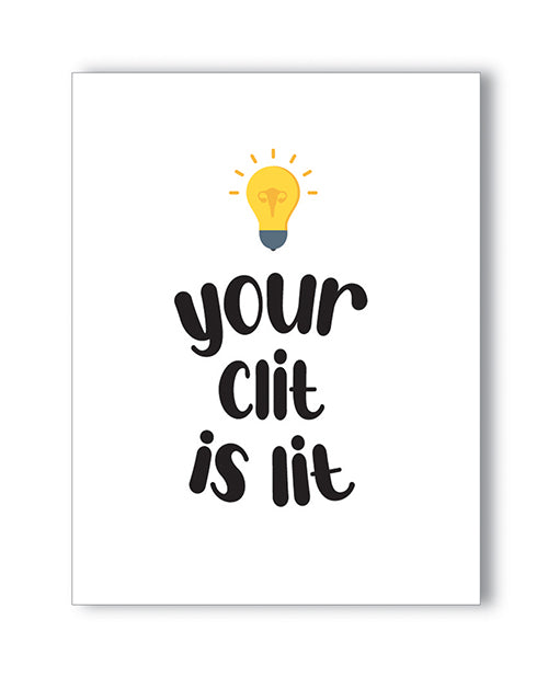 Lit Clit Naughty Greeting Card - LUST Depot