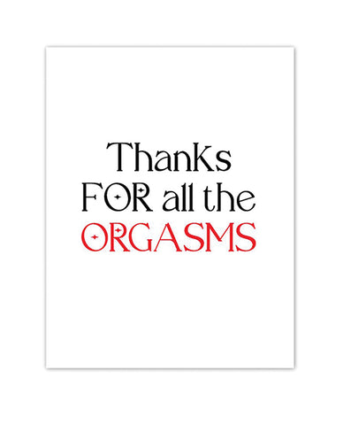 Orgasmic Greeting Card