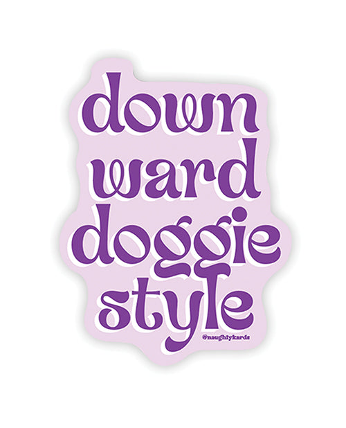 Downward Doggie Naughty Sticker - Pack Of 3 - LUST Depot
