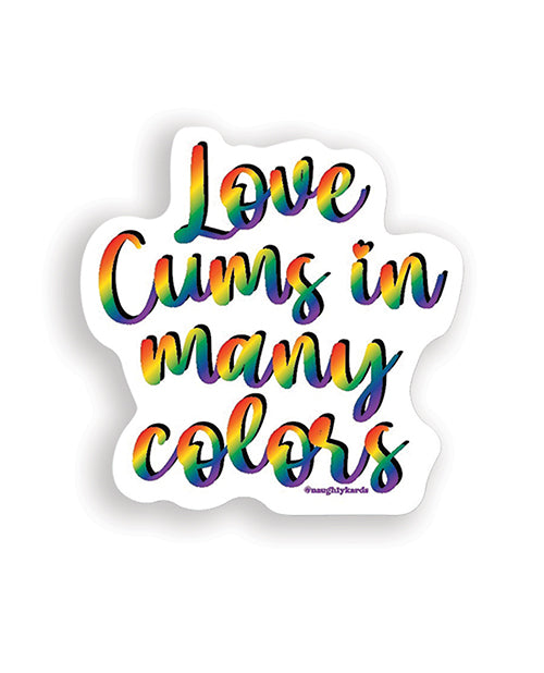 Love Cums Naughty Sticker - Pack Of 3 - LUST Depot