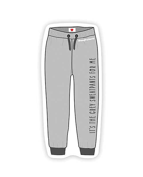 Grey Sweatpants Naughty Sticker - Pack Of 3 - LUST Depot